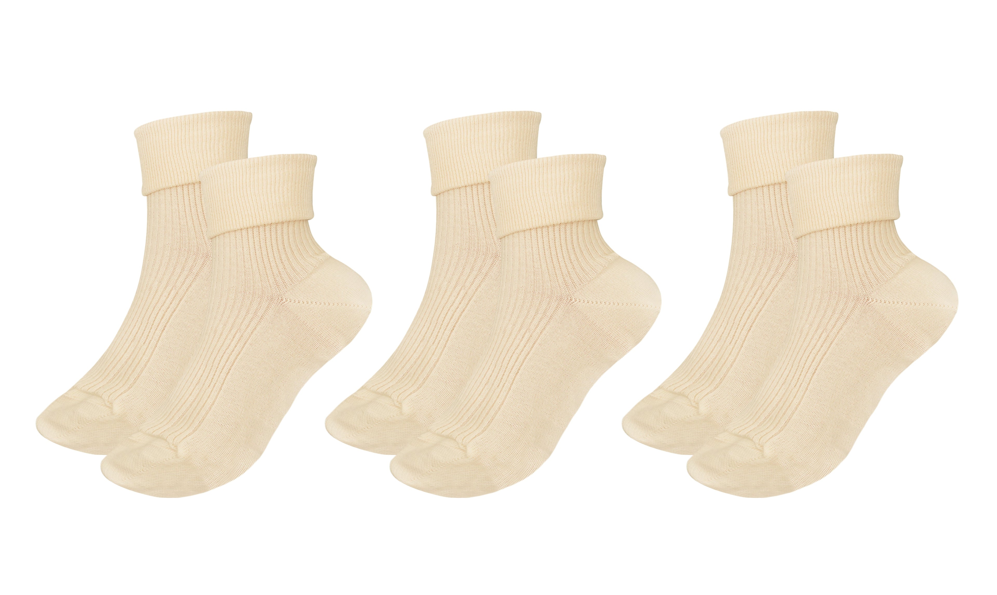 Tittimitti® 100% Organic Combed Cotton Luxury Women's Socks | 3-Pack