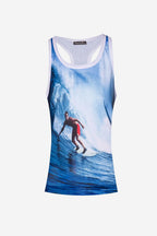 Women's Tank Top with Surf Print