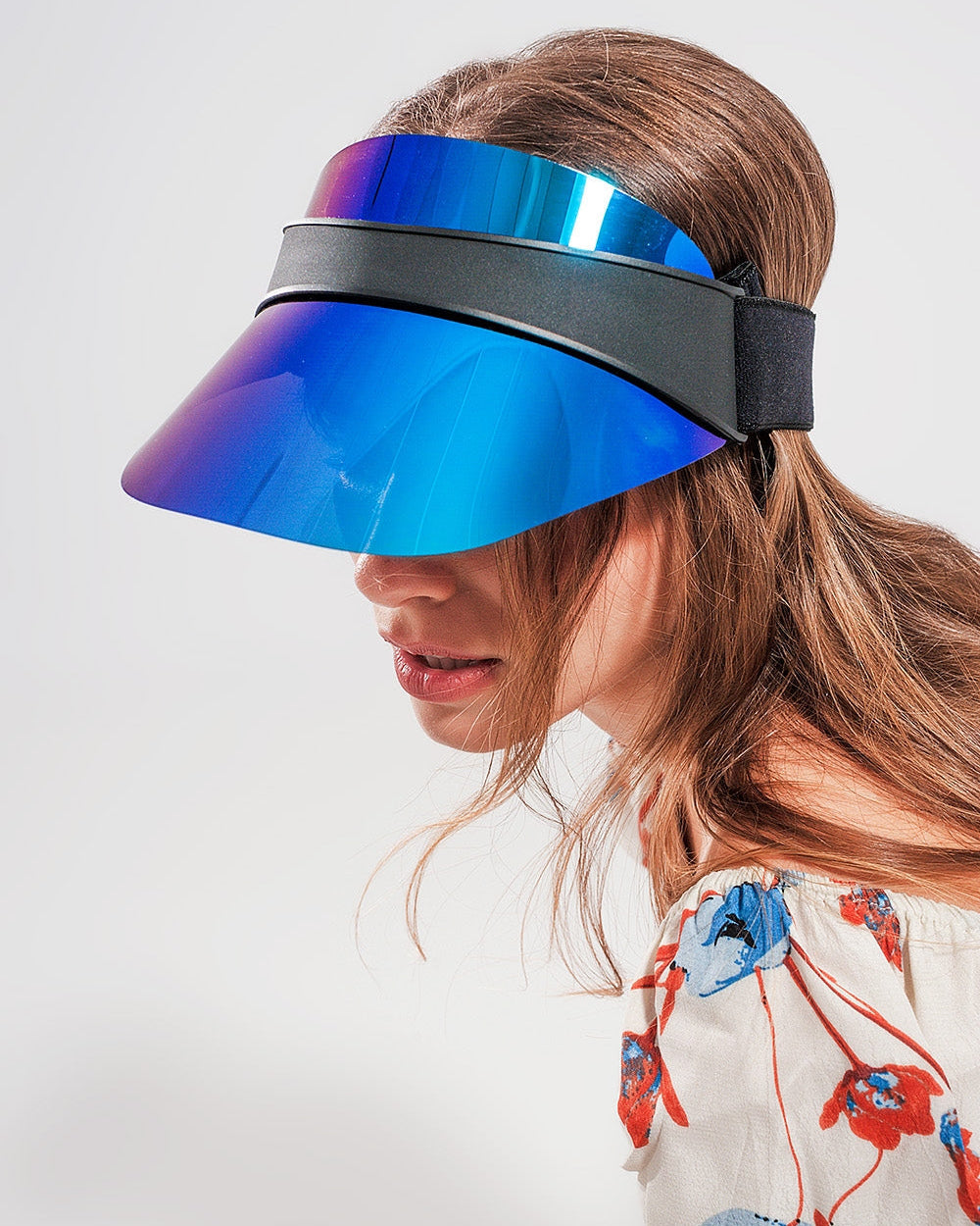 Visor Cap in Blue