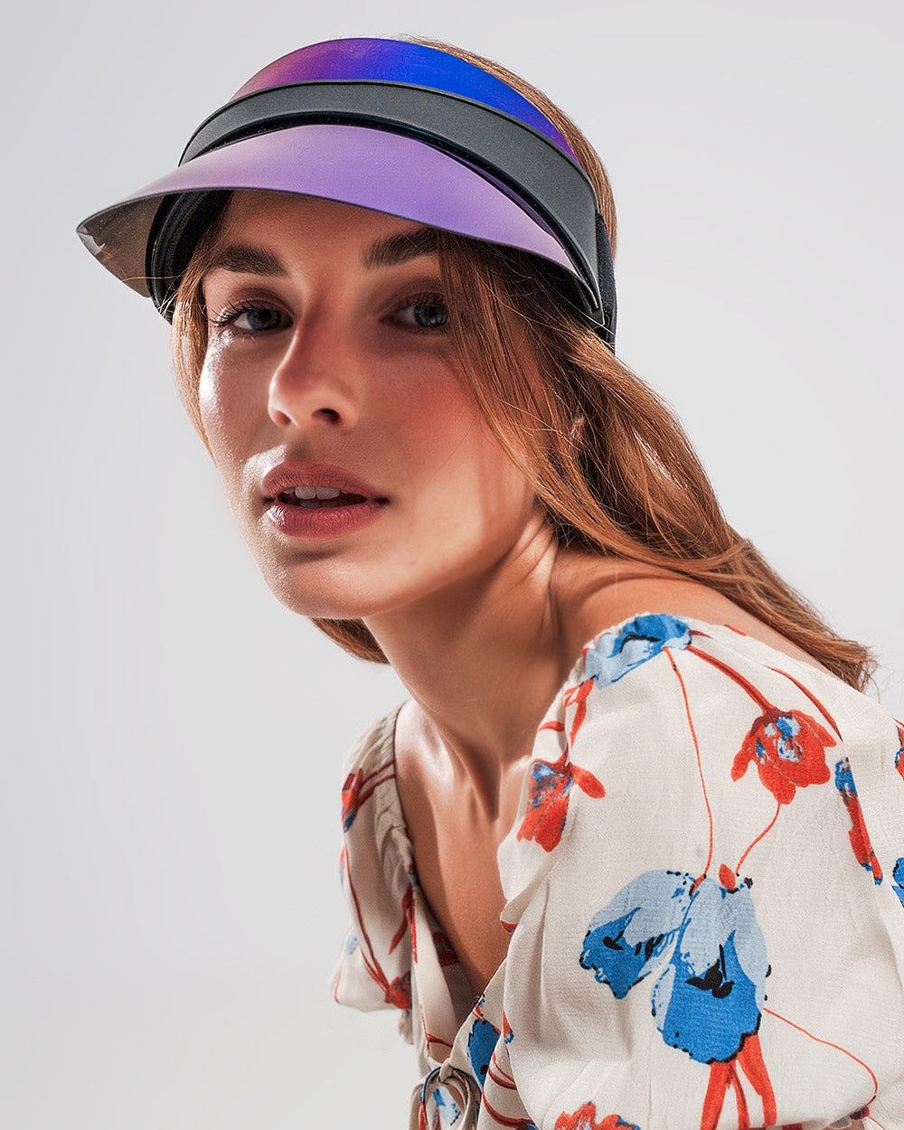 Visor Cap in Blue