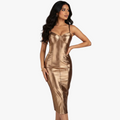 Knee Length Fitted Sexy Dress