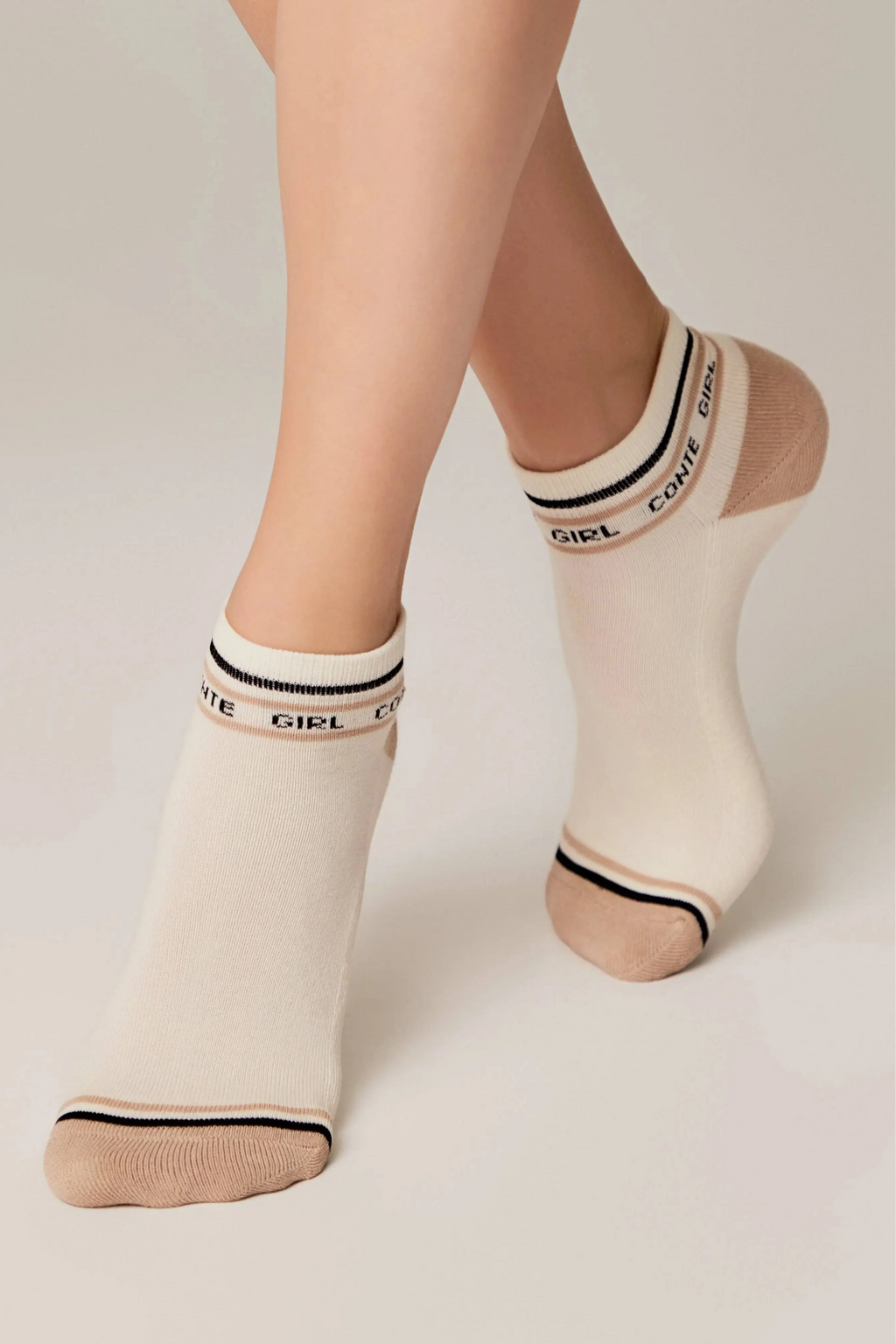 Cotton Ankle Socks Conte Active 572 | Terry Foot