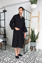 Waffle Spa Men’s Bathrobe
