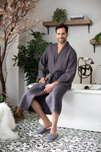 Waffle Spa Men’s Bathrobe
