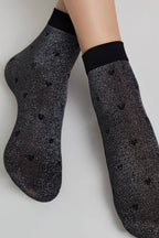 Shimmering Socks Conte Fantasy with "Hearts" Designs