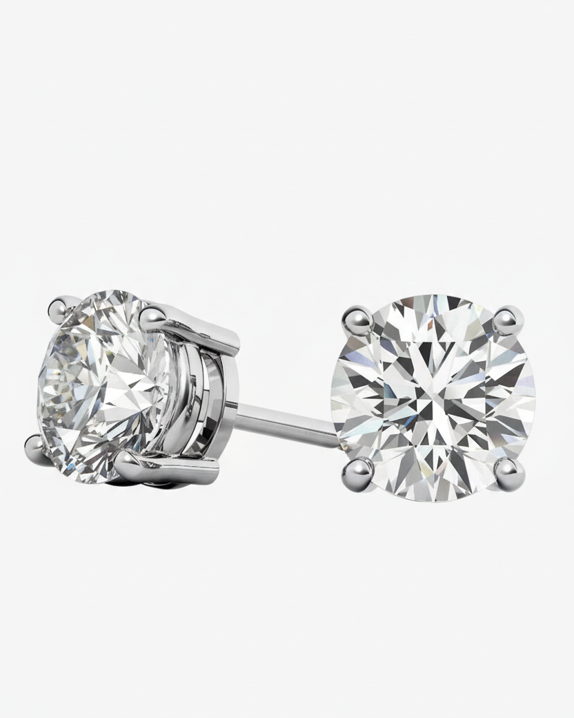 0.50 CTW Lab Diamond (G-VS) Stud Earrings in 14K Gold