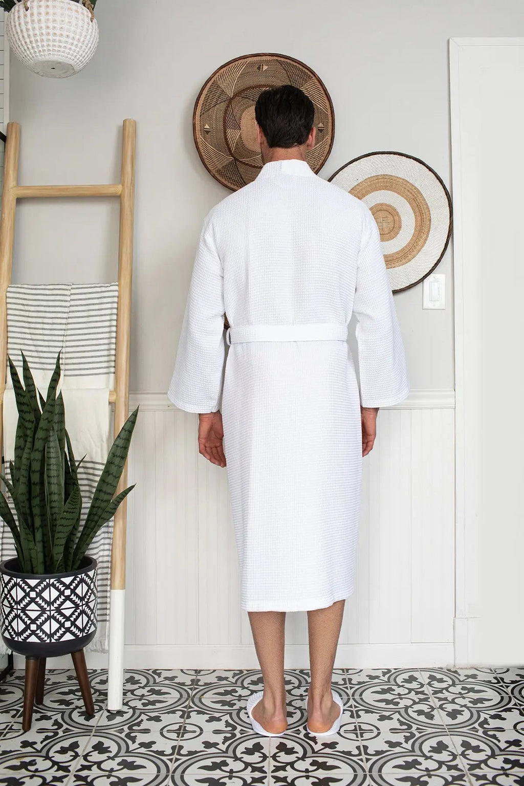Waffle Spa Men’s Bathrobe