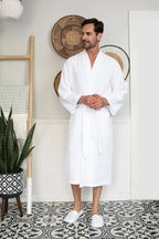 Waffle Spa Men’s Bathrobe