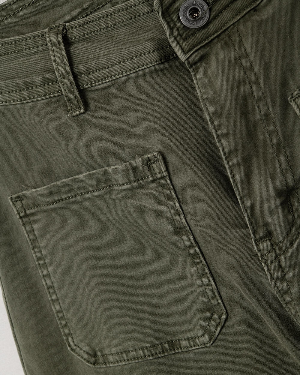 Wide Leg Pants with Front Pockets in Khaki