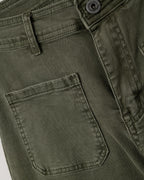 Wide Leg Pants with Front Pockets in Khaki