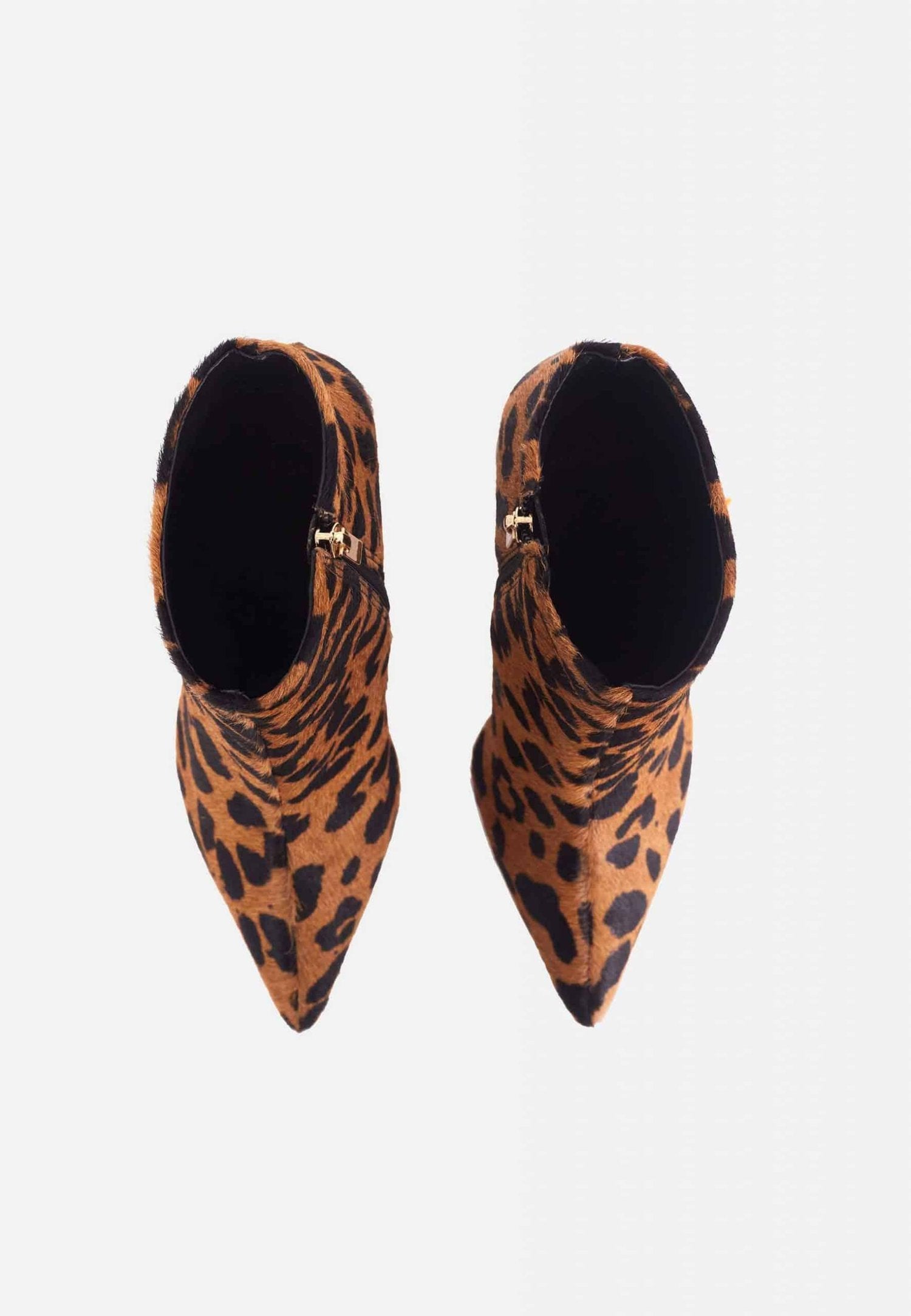 Brown Animal Print Boots Sapucaia | 8.4 cm Block Heel Ankle Boots