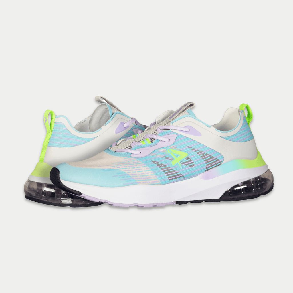 LA Gear Women's Artesia Low Top Sneaker Light Blue/Grey