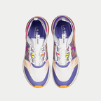 LA Gear Women's Artesia Low Top Sneaker White/Purple