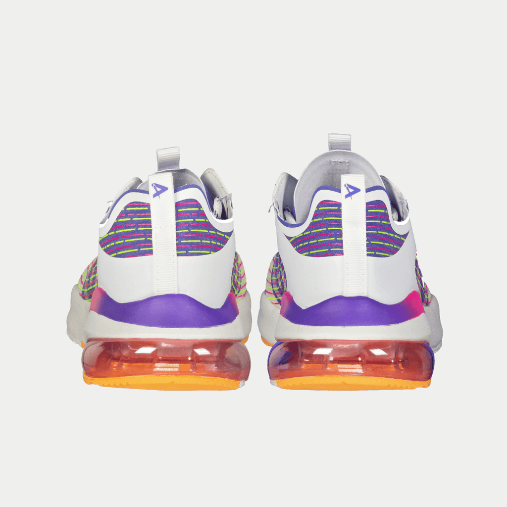 LA Gear Women's Artesia Low Top Sneaker White/Purple
