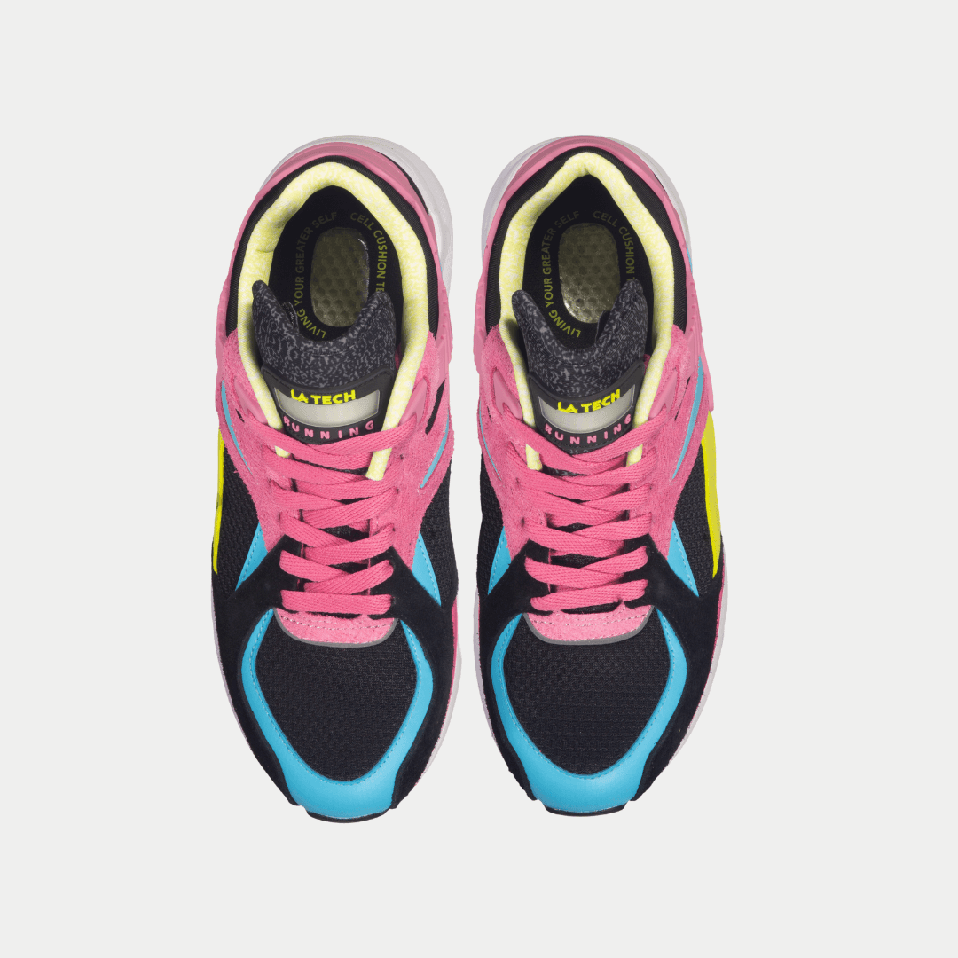 LA Gear Women's Catapult Low Top Sneaker Pink/Black