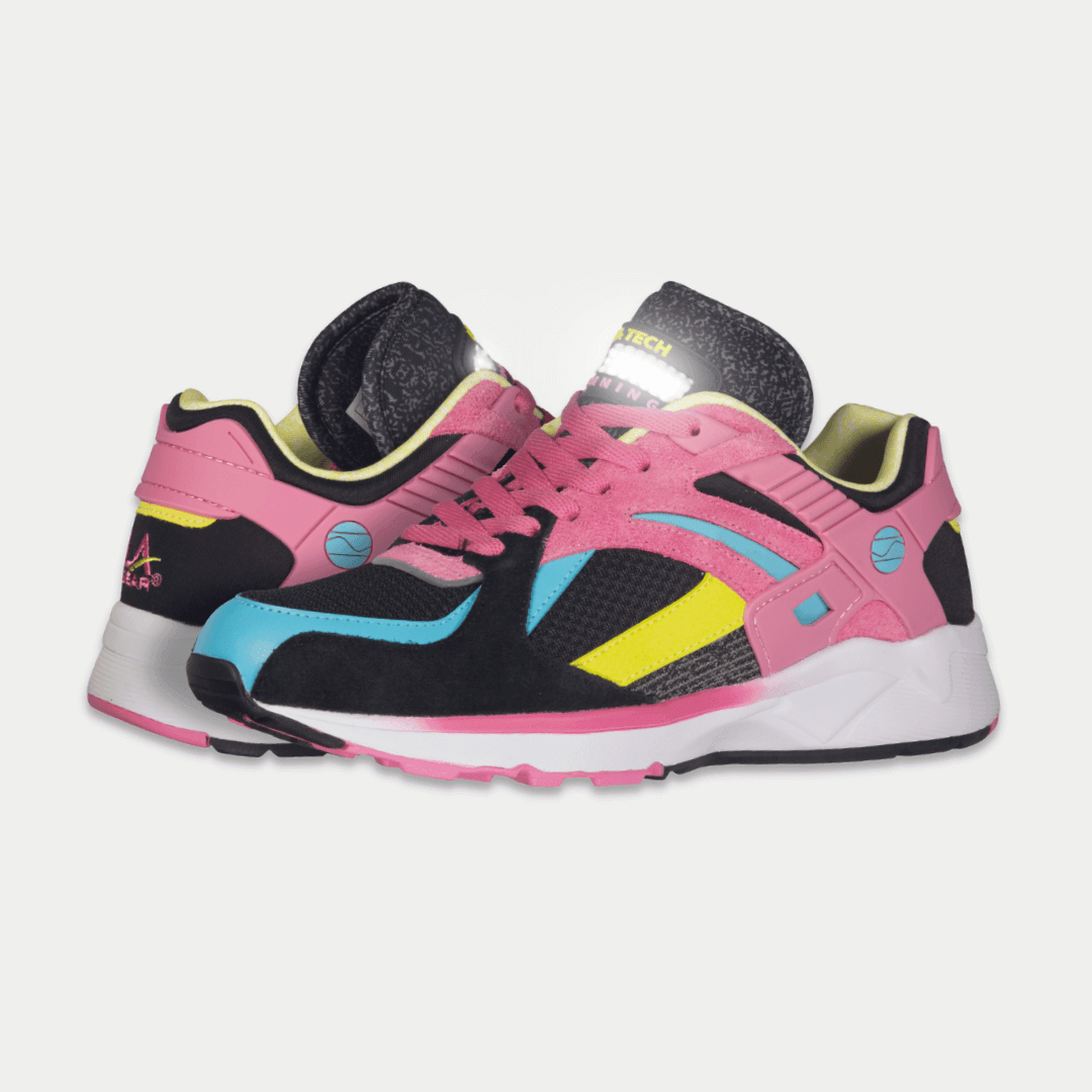 LA Gear Women's Catapult Low Top Sneaker Pink/Black