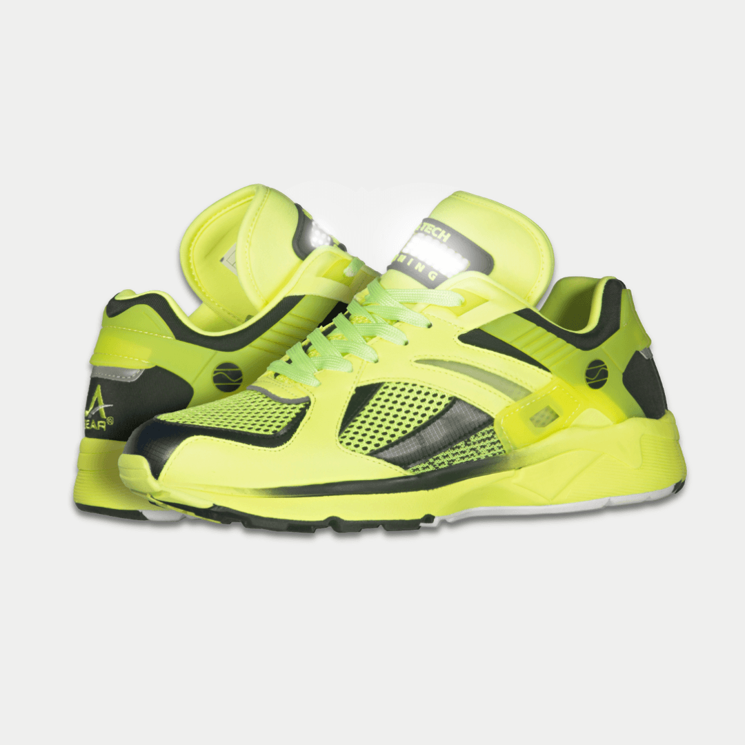 LA Gear Women's Catapult Low Top Sneaker Neon Yellow/Black