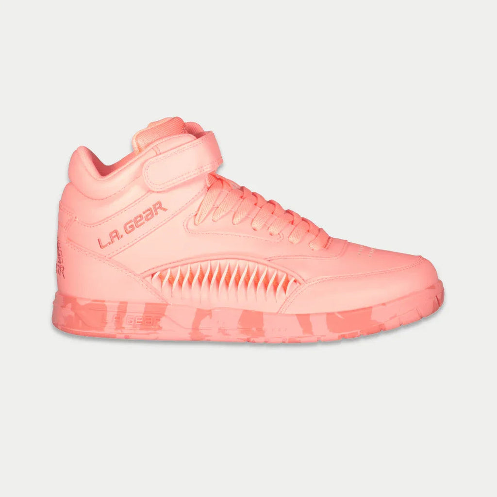 LA Gear Women's Hightop Sneaker Flame Neon Peach