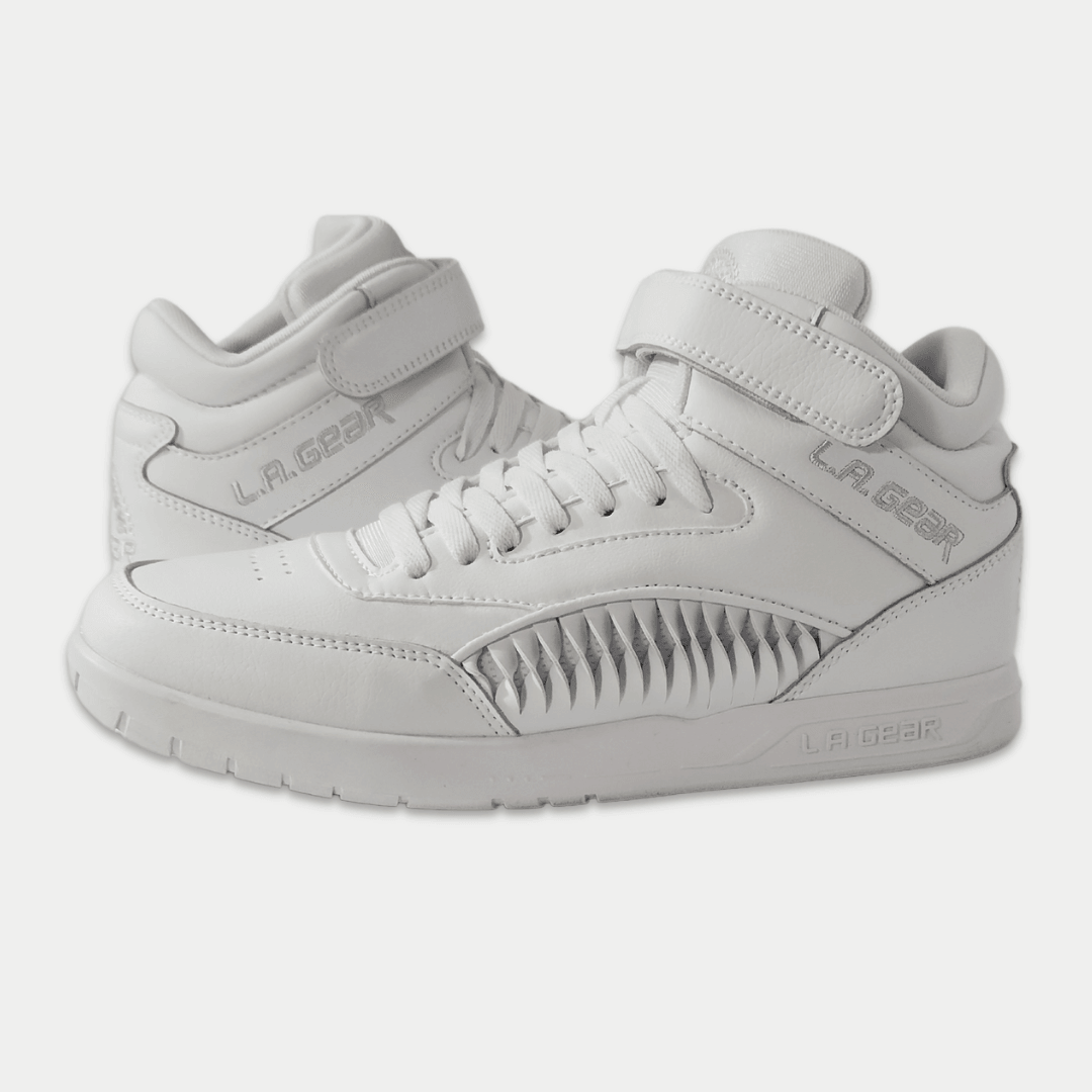 LA Gear Women's Flame High Top Sneaker White