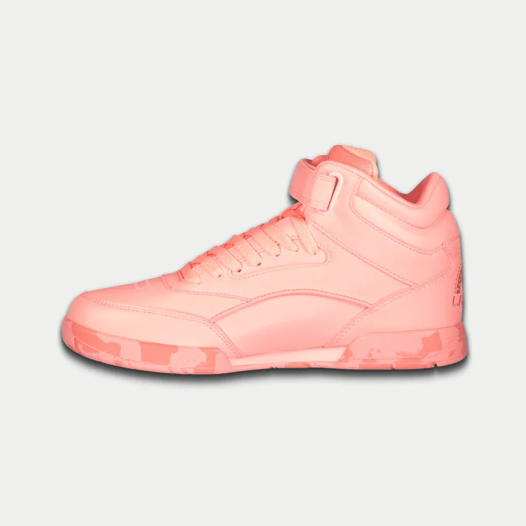 LA Gear Women's Hightop Sneaker Flame Neon Peach