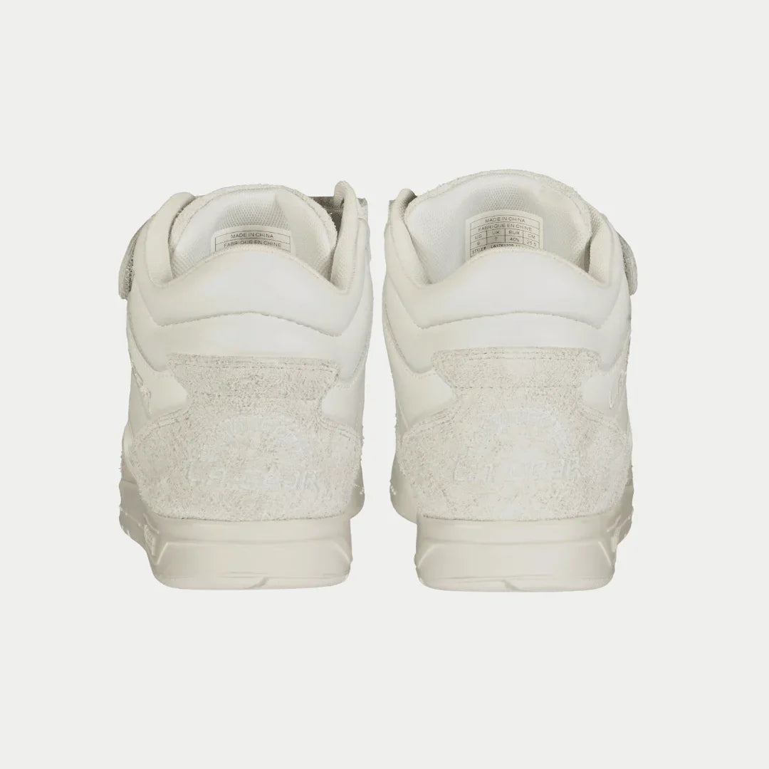 LA Gear Women's Hightop Sneaker Flame White