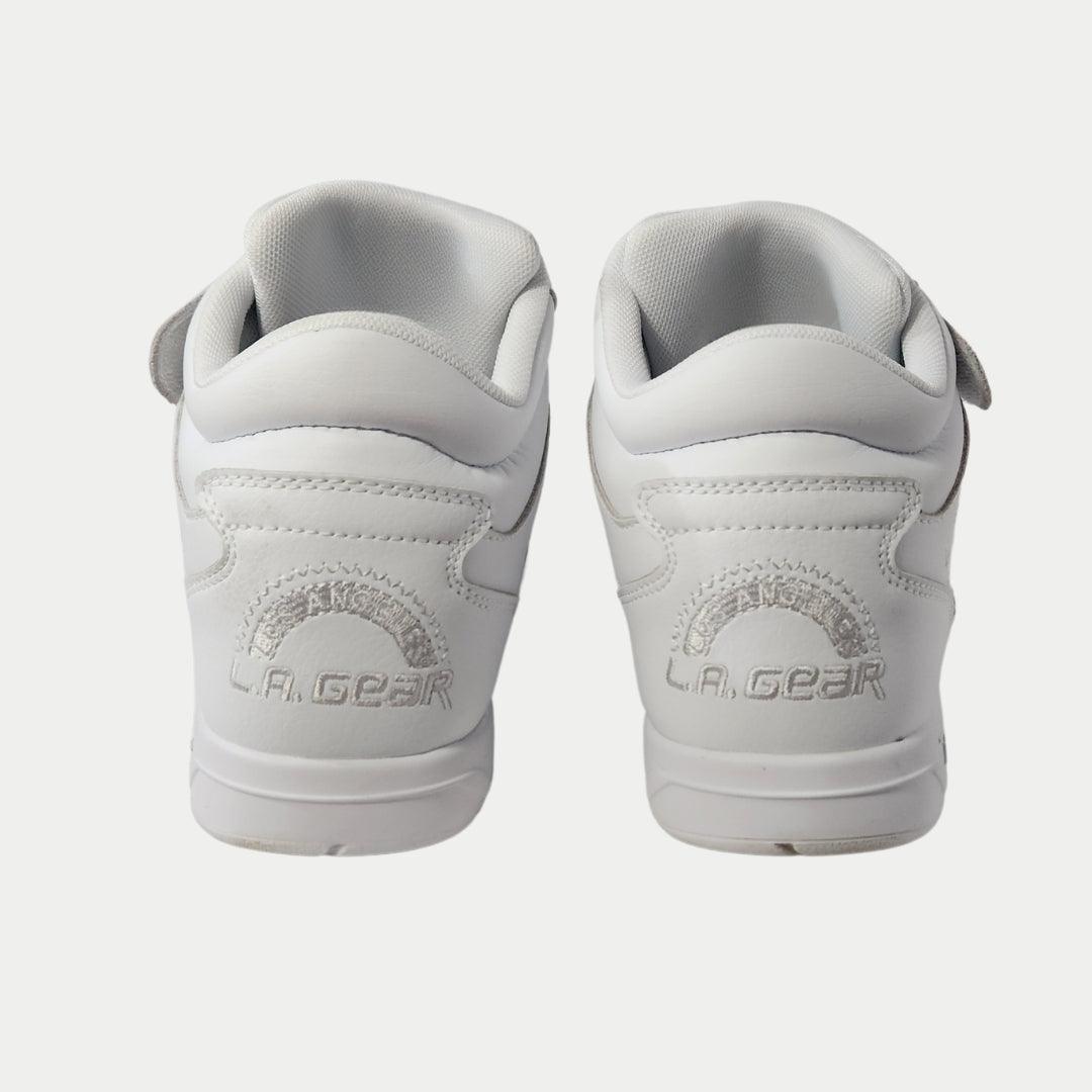 LA Gear Women's Flame High Top Sneaker White