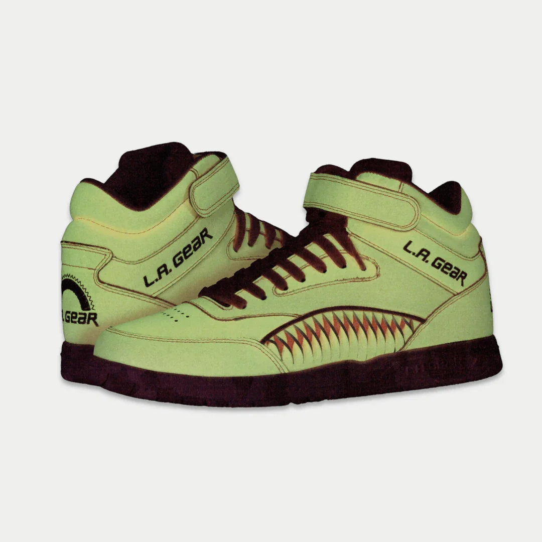LA Gear Women's Hightop Sneaker Flame Neon Peach