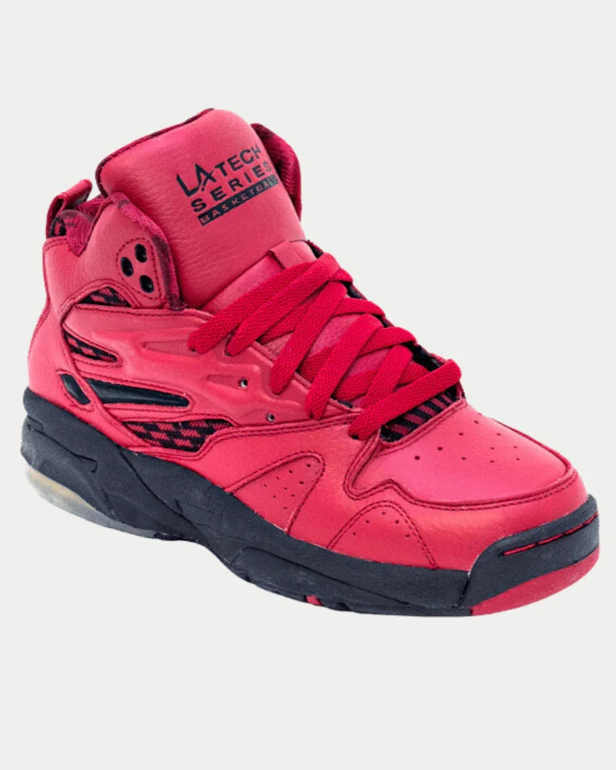 LA Gear Women's Vintage Hightop Sneaker LA TECH Red