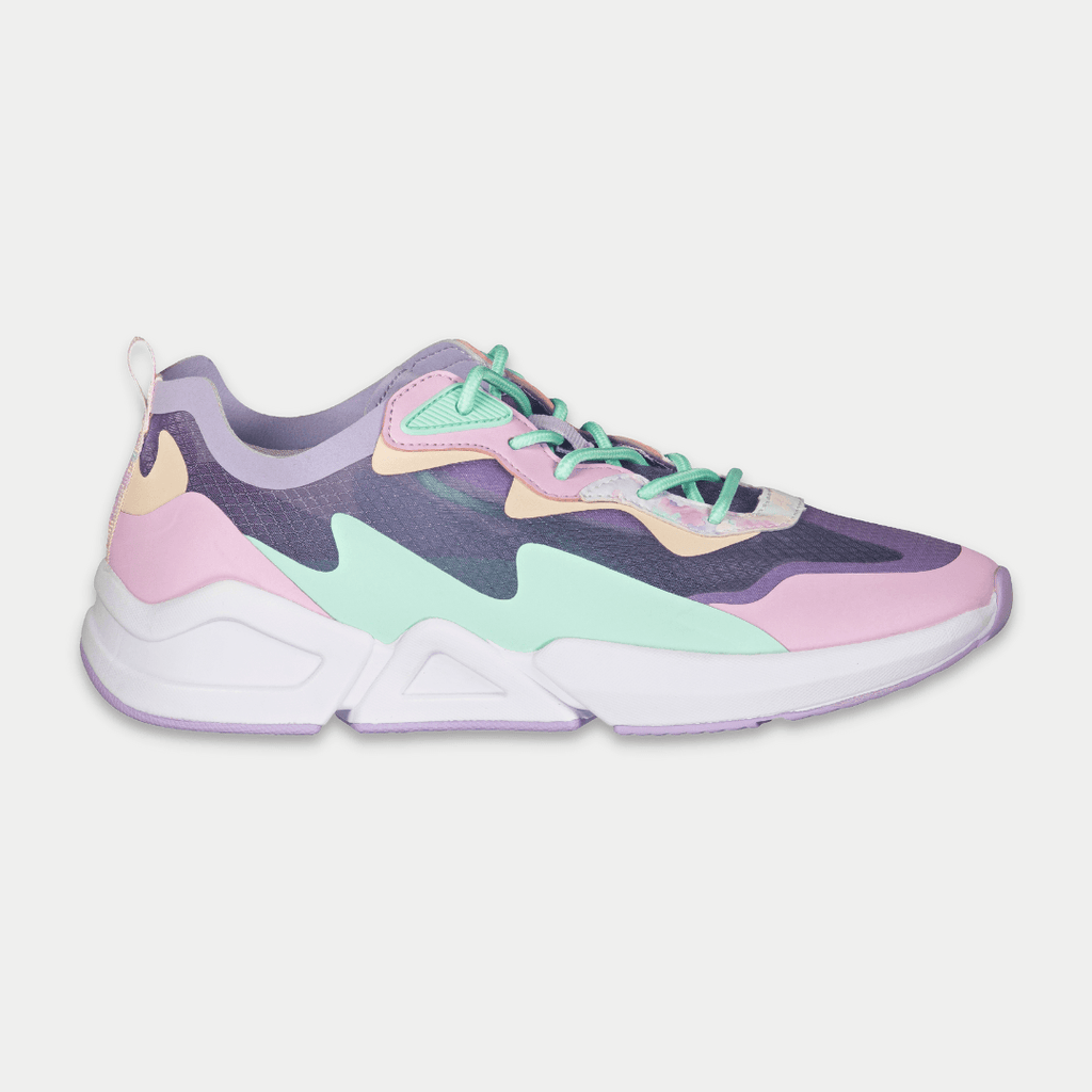 LA Gear Women's Mid-City Low Top Sneaker Lavender/Pink
