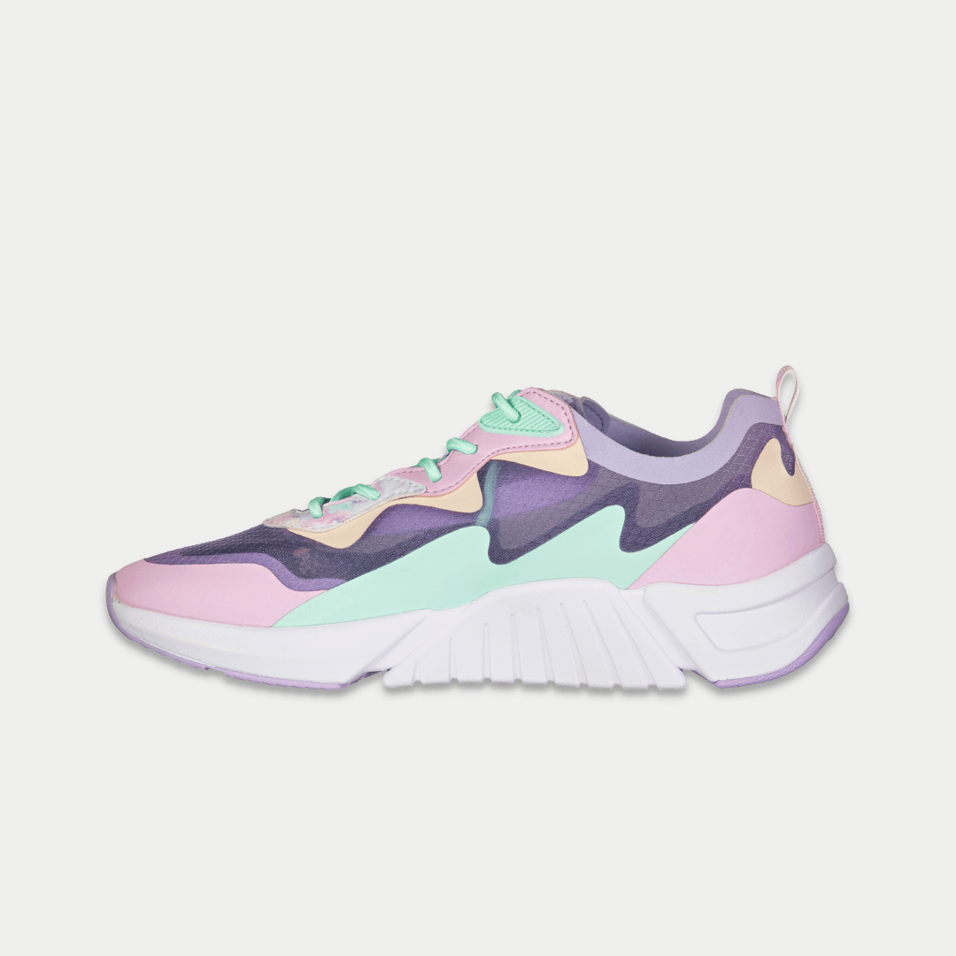 LA Gear Women's Mid-City Low Top Sneaker Lavender/Pink