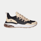 LA Gear Women's Runyon Low Top Sneaker Black/Pink