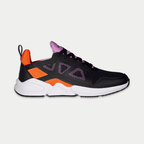 LA Gear Women's Tarzana Low Top Sneaker Black/Orange