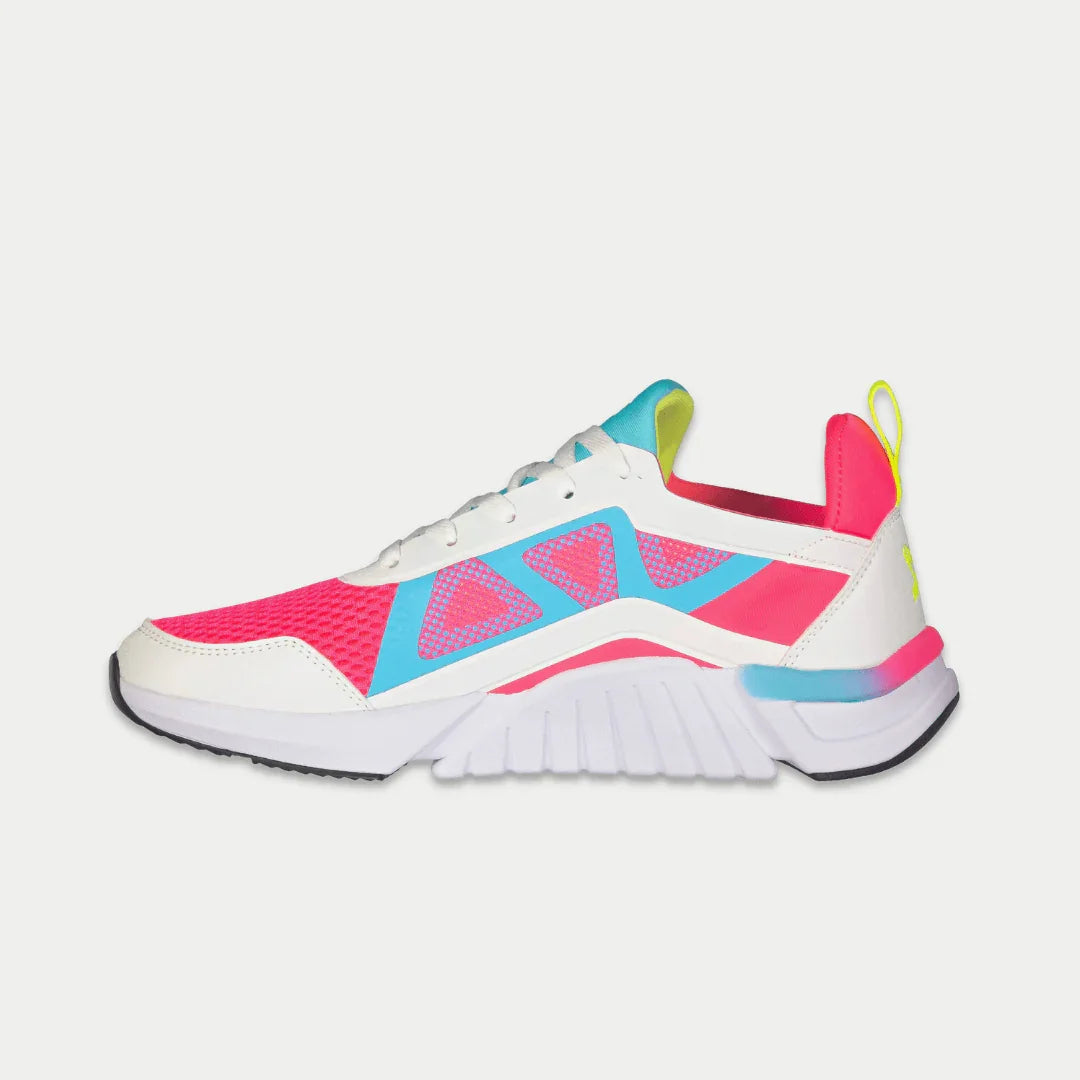 LA Gear Women's Lowtop Sneaker Tarzana White/Pink