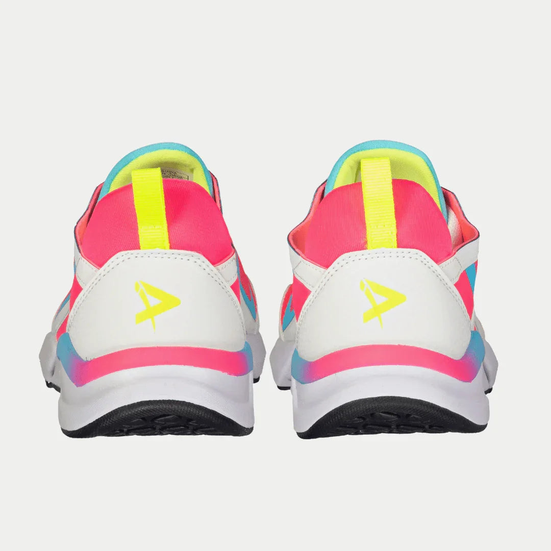LA Gear Women's Lowtop Sneaker Tarzana White/Pink