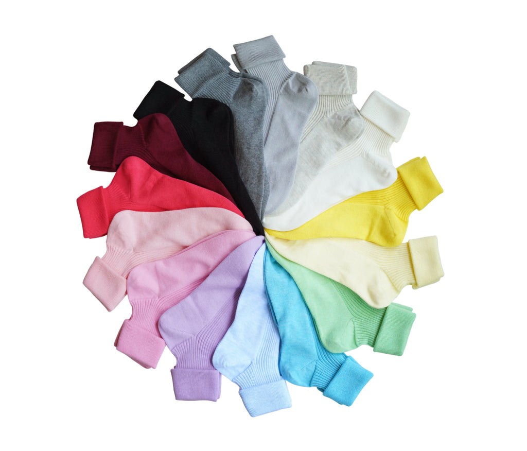 Tittimitti® 100% Organic Combed Cotton Luxury Women's Socks | 3-Pack