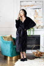 Women’s Plush Hooded Robe Spa-Worthy Comfort at Home