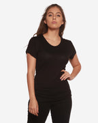 Women's 100% Bamboo Viscose Scoop Neck Short Sleeve T-Shirt