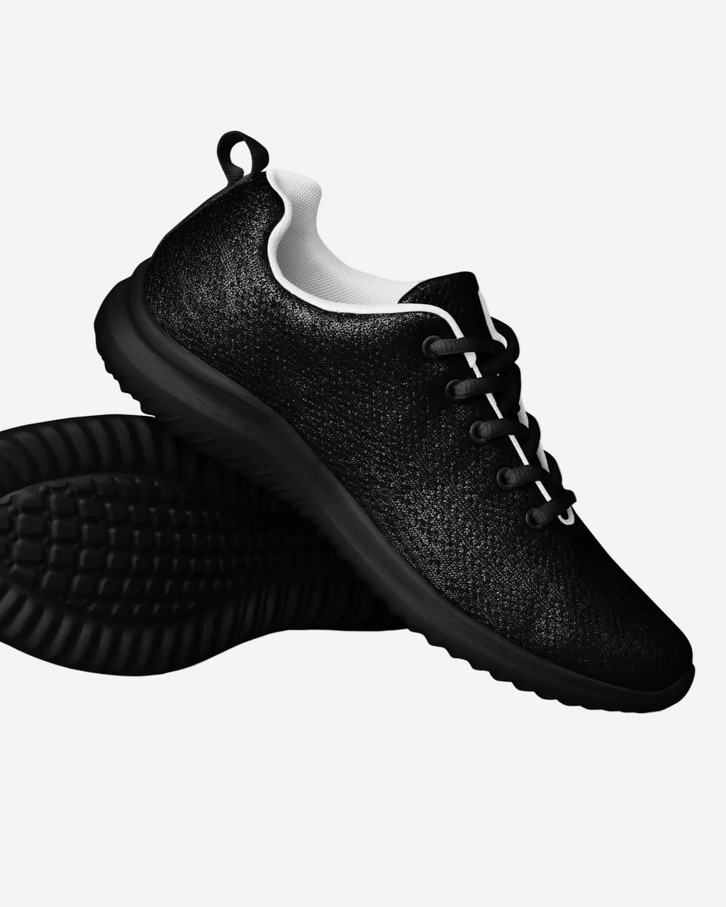 Ultralight Low Top Athletic Shoe | Solid Black