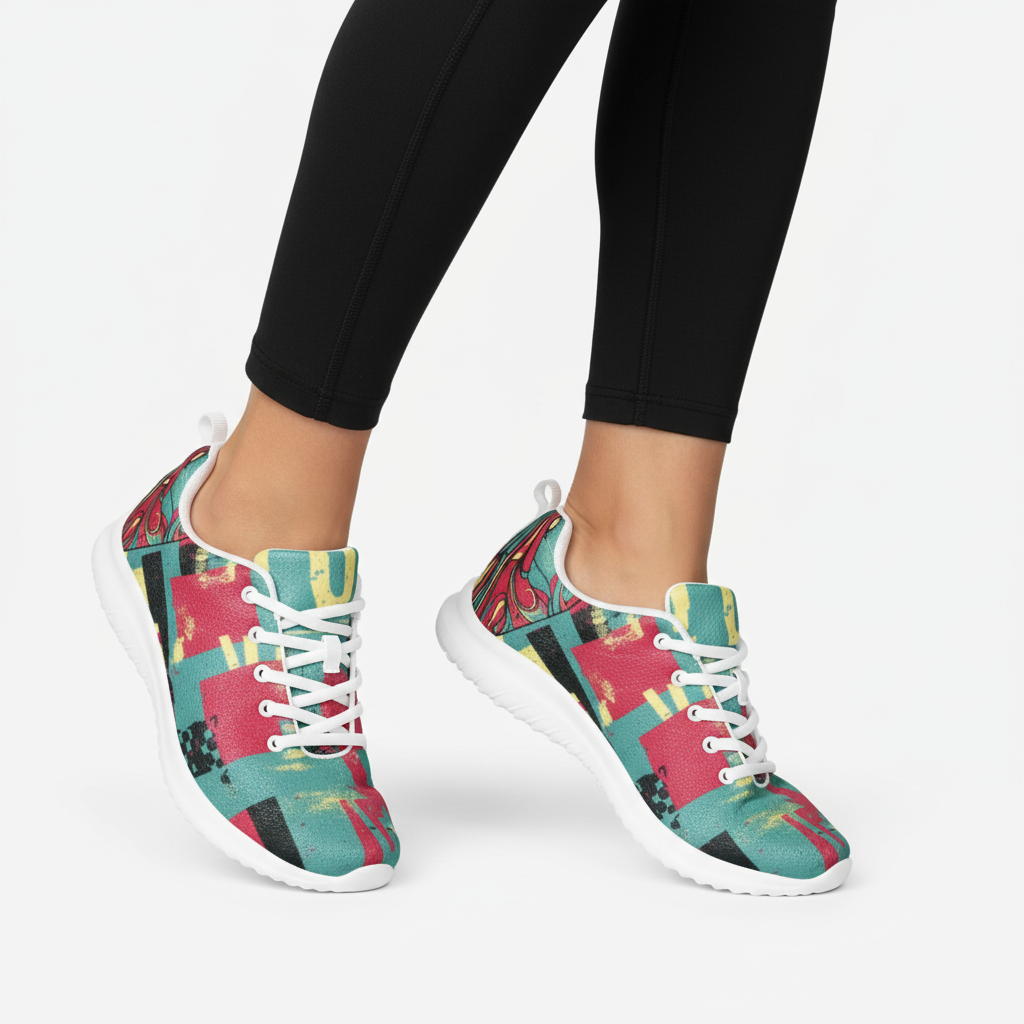 Ultralight Low Top Athletic Shoe | Abstract Patch