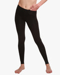 Women's Bamboo/Cotton Full Length Legging in Black