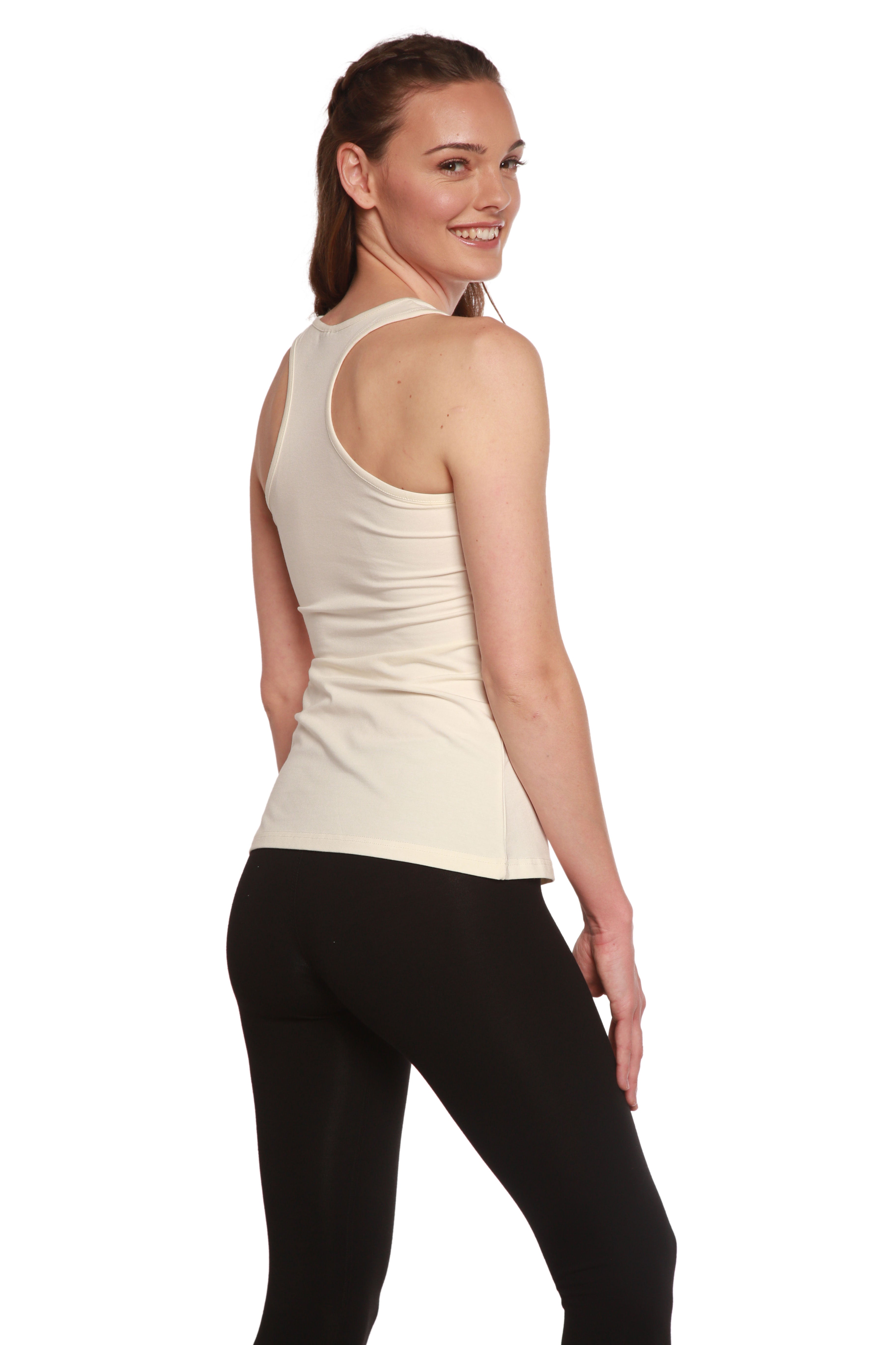 Women's Bamboo/Cotton Racer Back Tank Top