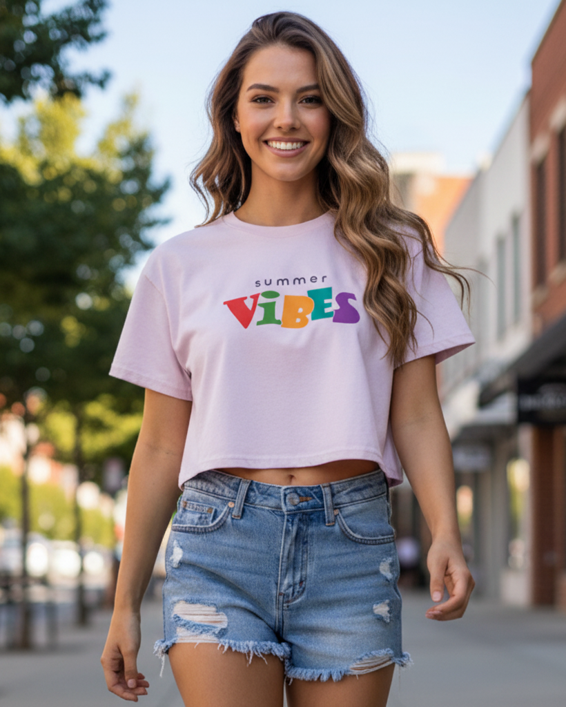Summer Vibes Women’s Crop Top