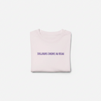 Summer Crop Top 'Toujours Croire au Beau'