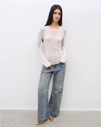 Women's Long Sleeve O-Neck Slim Fit Basic T-Shirt "Urban Simplicity"