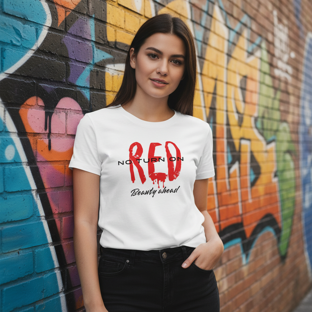 No Turn On Red Women's Organic Tee