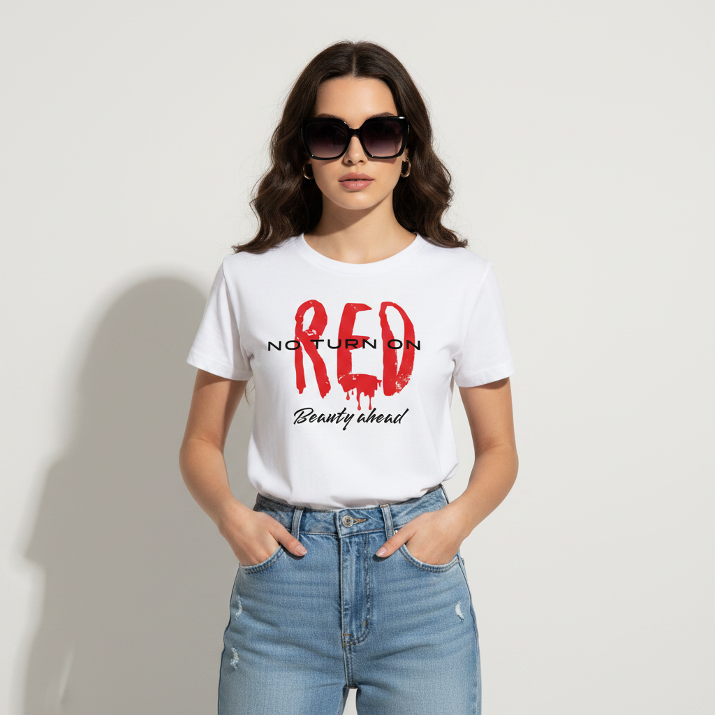 No Turn On Red Women's Organic Tee