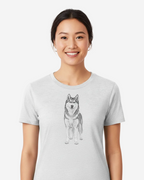 Siberian Husky Graphic Organic Cotton Women's T-Shirt | LT130