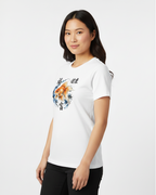 Women’s T-Shirt with Asian Style Goldfish and Chinese Inscription