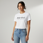 'Bad Girl. Good Intentions' Women’s Organic Tee | LT163L