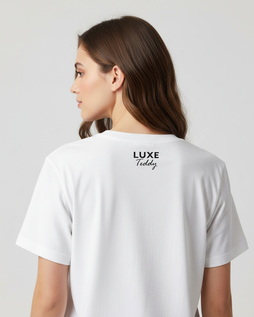 Women's Relaxed Tee with BELIEVE IN GOOD French Inscription | PDL114